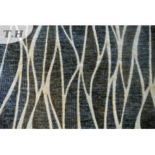 Черный Синель Жаккардовые ткани обивки (FTH31811)
